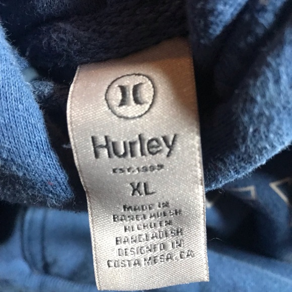 Hurley Men's Navy Pullover Hoodie - Picture 7 of 7